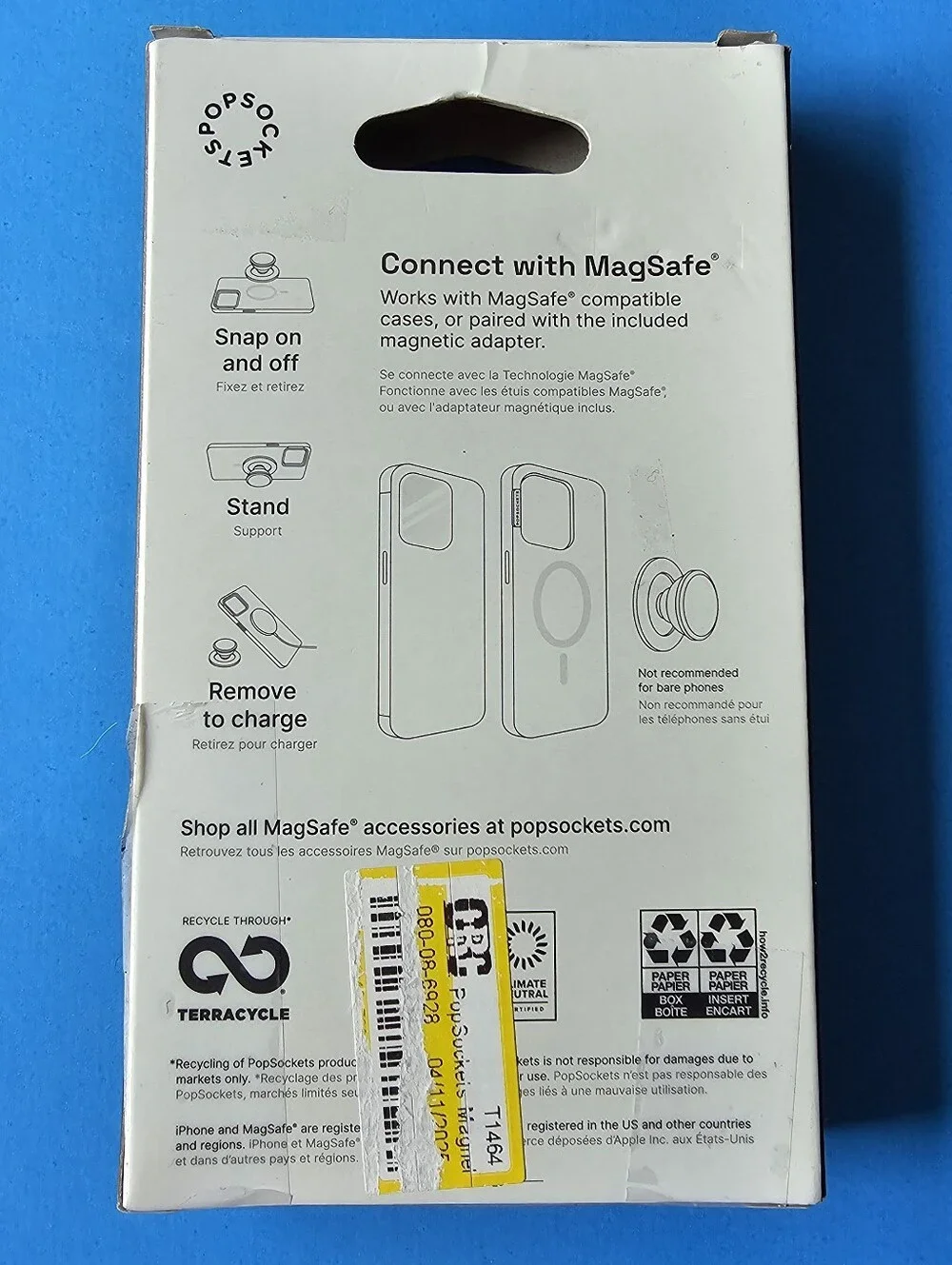 Popsocket - Black MAGSAFE Round PopGrip